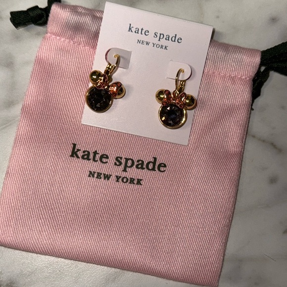 kate spade Jewelry - Kate Spade $68 NWT - Minnie Mouse Disney Earrings! New with Dustbag!